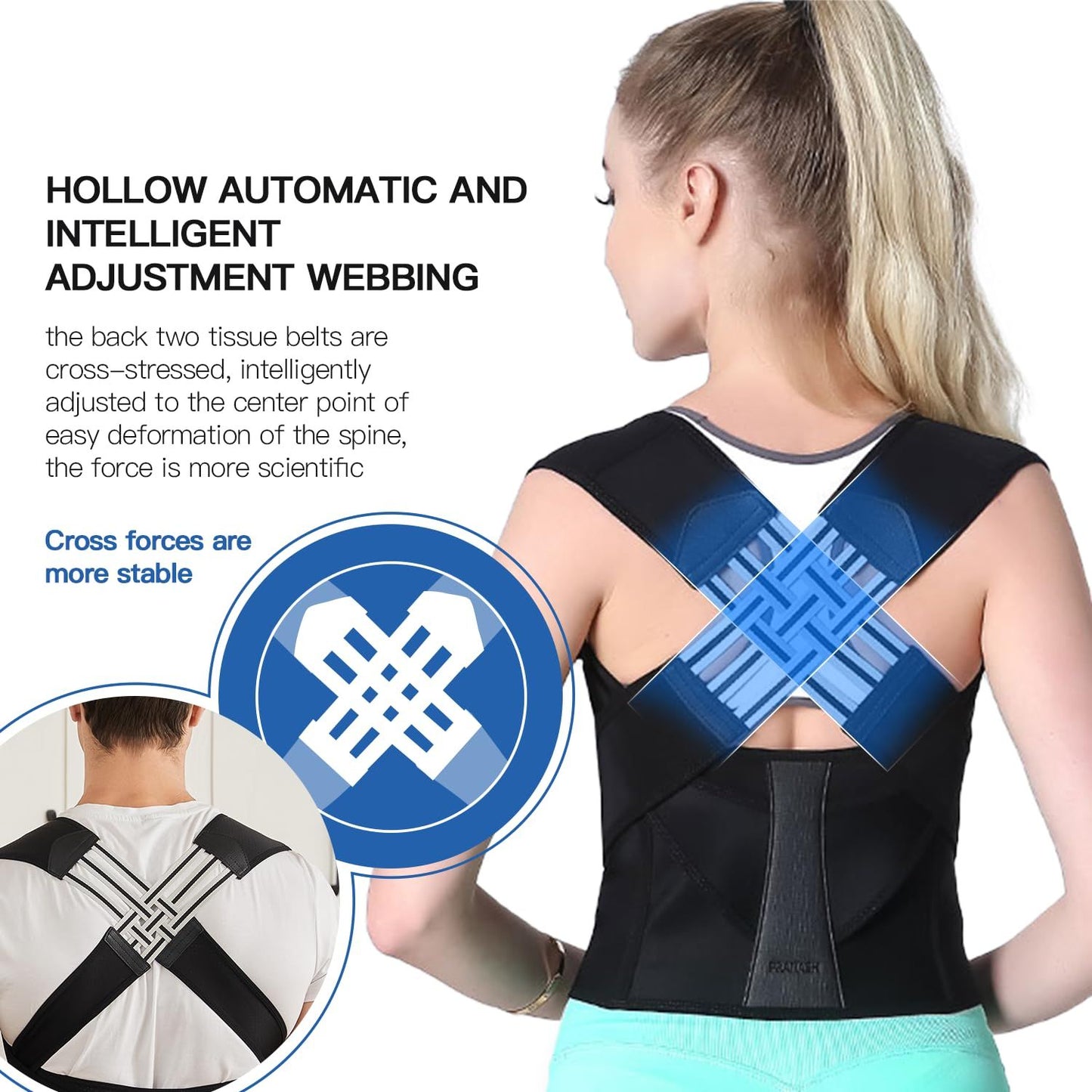 Posture Corrector for Women and Men,Adjustable Shoulder Straightener